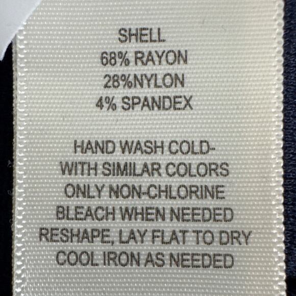 Eliza J Double Pocket Shift Dress Tailored Seams Stretch Navy Blue Size 8 NWOT - Picture 7 of 8